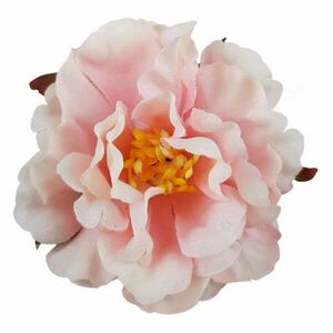 Fodros virágfej, halvány rózsaszín, 7 cm kép