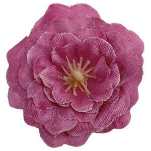 Dekor virágfej, sötét rózsaszín, 4 cm kép