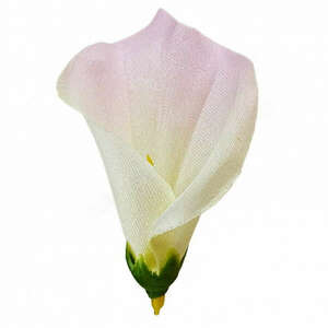 Kála virágfej, törtfehér-rózsaszín, 8 cm kép