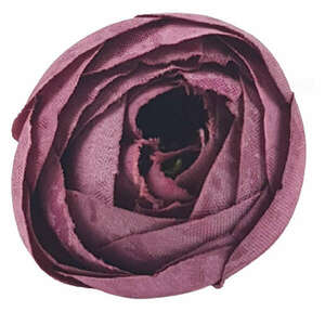 Boglárka virágfej, sötét mályva, 3 cm kép