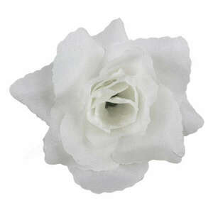 Selyemvirág rózsafej, fehér, 6 cm kép