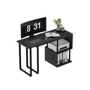 Irodai kényelmes számítógép asztal, íróasztal , fekete kép