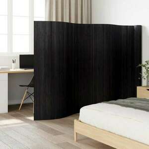 vidaXL fekete bambusz térelválasztó 165 x 800 cm kép