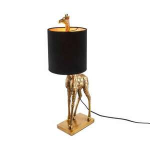 RAFFA asztali lámpa, arany zsiráf kép