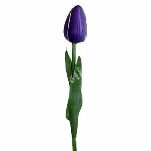 Gumi tulipán, cirmos lila, 33, 5 cm kép