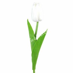 Gumi tulipán, törtfehér, 33 cm kép