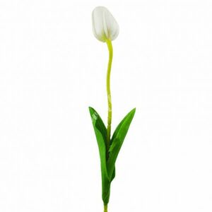 Gumi tulipán, fehér, 47 cm kép