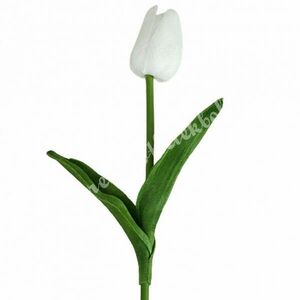 Gumi tulipán, fehér, 34 cm kép