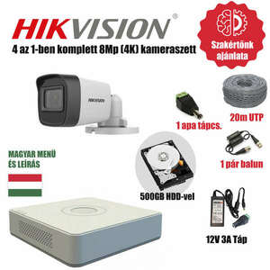 Hikvision Szereld Magad TurboHD Csomag 1 kamerás 8Mp szabadon vág... kép