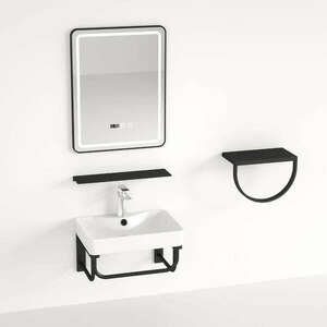 Welland Loft 5 részes fürdőszobabútor szett LED tükörrel - 41 cm kép