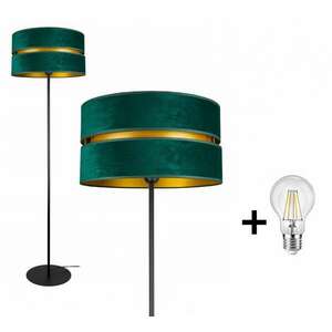 Abazur Premium állólámpa zöld 1x E27 + ajándék LED izzó kép