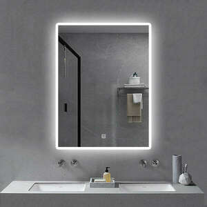Okos fürdőszobai tükör LED világítással 60x80cm | Páramentesítő f... kép