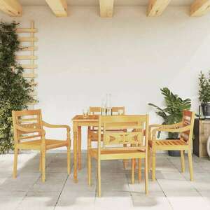 5 részes tömör tíkfa kerti étkezőgarnitúra kép
