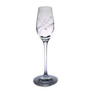 Üveg pohár swarovski dísszel pálinka 95 ml 6db kép