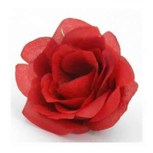 Rózsa virágfej, piros, 8 cm kép