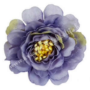 Fodros virágfej, lila, 5 cm kép