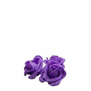 Lila csillámos lila habrózsa kép