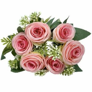 Rózsacsokor, rózsaszín, 30 cm kép
