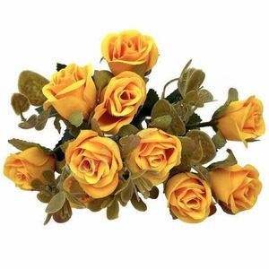 Rózsacsokor, sárga, 28 cm kép