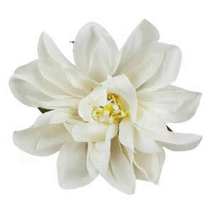 Dekor virágfej, fehér, 7 cm kép