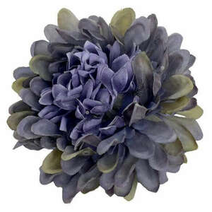 Dekor virágfej, cirmos lila, 6, 5 cm kép