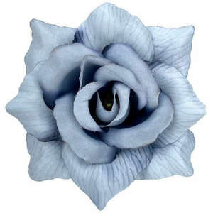 Rózsa virágfej, szürke, 10 cm kép