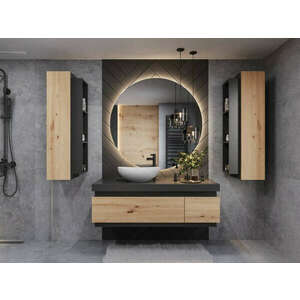 Mylife elis fürdőszoba bútor double, matt fekete kép