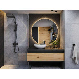 Mylife elis fürdőszoba szekrény, matt fekete kép