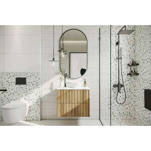 Mylife firy fürdőszoba szekrény arany tölgy 60cm kép