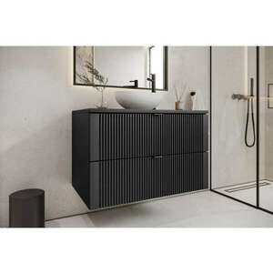 Mylife kadi fürdőszoba szekrény fekete (80cm) kép