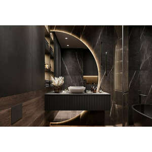 Mylife RELO fürdőszoba szekrény, matt fekete (120cm) kép
