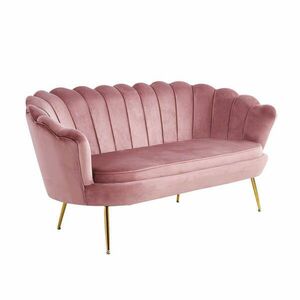 Luxus heverő, 2, 5-es ülés, rózsaszín/arany, Art-deco, NOBLIN kép