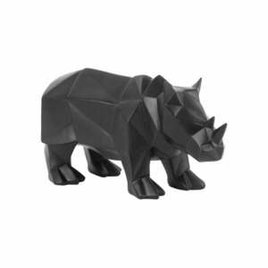 Origami Rhino matt fekete szobor - PT LIVING kép