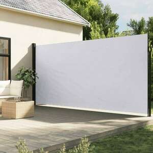 vidaXL fehér behúzható oldalsó napellenző 200 x 600 cm kép
