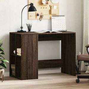 vidaXL barna tölgyszínű szerelt fa íróasztal 102x50x75 cm kép