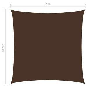 vidaXL barna téglalap alakú oxford-szövet napvitorla 2 x 2, 5 m kép
