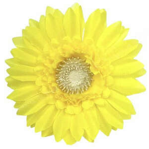 Gerbera virágfej, sárga, 9 cm kép