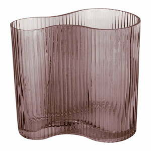Wave barna üveg váza, magasság 18 cm - PT LIVING kép