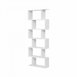 Könyvespolc / tároló polc - Vasagle Loft - 70 x 190 cm (fehér) kép