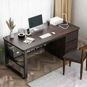 Fiókos íróasztal 120x50x73, 5cm barna LG09-120 kép