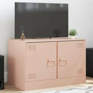 vidaXL rózsaszín acél TV-szekrény 67 x 39 x 44 cm kép