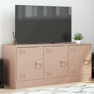 vidaXL rózsaszín acél TV-szekrény 99 x 39 x 44 cm kép