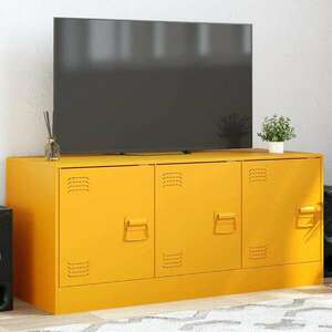 vidaXL mustársárga acél TV-szekrény 99 x 39 x 44 cm kép