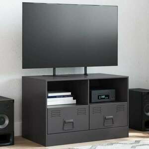 vidaXL fekete acél TV-szekrény 67 x 39 x 44 cm kép