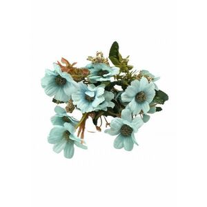 Selyemvirág csokor - Pillangóvirág (Cosmos), 30cm - Kék 7584K kép