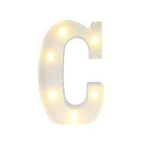 LED világító C betű - 22cm elemes kép