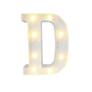 LED világító D betű - 22cm elemes kép