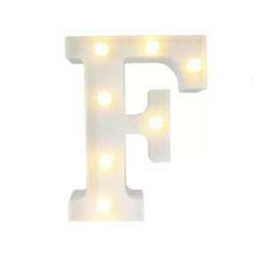 LED világító F betű - 22cm elemes kép