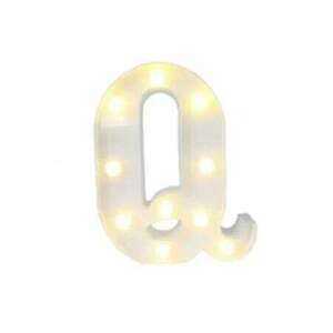 LED világító Q betű - 22cm elemes kép