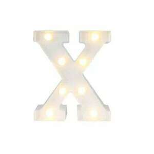 LED világító X betű - 22cm elemes kép